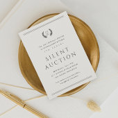あなたのクラシックロゴをここにビジネス静かオークション 招待状