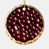 あなたのクリスマスがパイのフェクトであることを願う |食おもしろい物パン セラミックオーナメント (正面)
