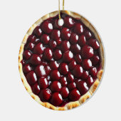 あなたのクリスマスがパイのフェクトであることを願う |食おもしろい物パン セラミックオーナメント (左)
