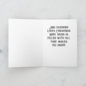 あなたのクリスマスが「最も幸せ」であることを願う シーズンカード (内部)