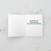 あなたのクリスマスの石の挨拶状を望んで下さい シーズンカード (内部)