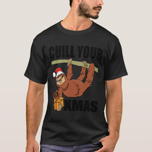 あなたのクリスマススロスクリスマスを冷やす Tシャツ (正面)