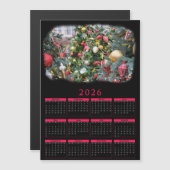 あなたのクリスマス写真入りマグネットカレンダー（2026年） (正面/裏面)