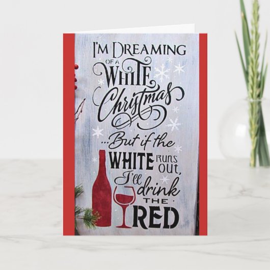 あなたのクリスマス***夢を受け取る***ユーモア シーズンカード (正面)