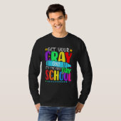 あなたのクレヨンを幸せな学校の最初の日先生 Tシャツ (正面フル)