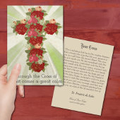 あなたのクロス祈りの言葉聖フランシス・デ・セールス聖カード 名刺