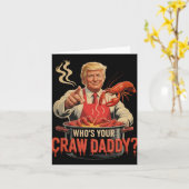 あなたのクロダディクロフィッシュおもしろいケージャンはシーフを沸騰 カード (黄色い花)