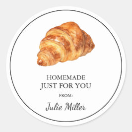 あなたのクロワッサンのレーベルのための自家製 ラウンドシール