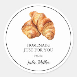 あなたのクロワッサンのレーベルのための自家製 ラウンドシール