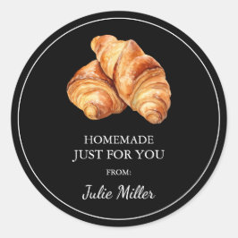 あなたのクロワッサンのレーベルのための自家製 ラウンドシール