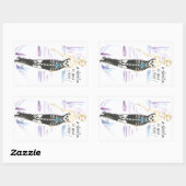 あなたのクローゼットのスケルトン 長方形シール (シート)