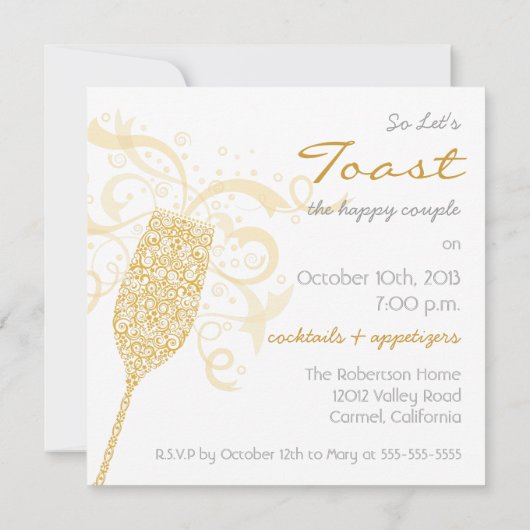 あなたのグラスを上げて　招待状 招待状 (裏面)