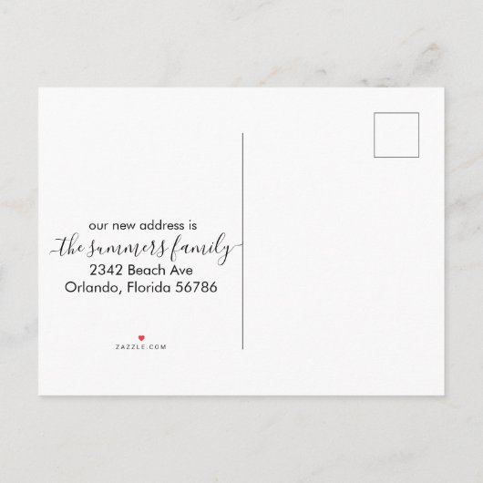 あなたのゲストルームはキャビンマウンテンフォレストを移動した 案内ポストカード (裏面)