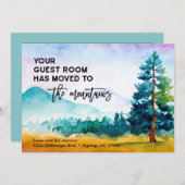 あなたのゲストルームは山に移動ニューホーム 案内状 (正面/裏面)