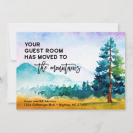 あなたのゲストルームは山に移動ニューホーム 案内状