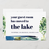 あなたのゲストルームは湖ニューホームに移動した 案内状 (正面/裏面)