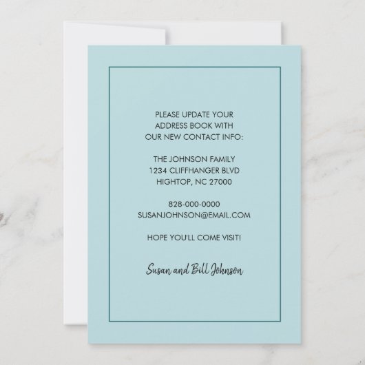 あなたのゲストルーム山に移動ニューホームアン 案内状 (裏面)