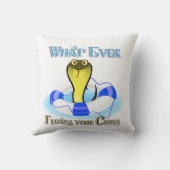 あなたのコブラが浮くもの クッション (裏面)