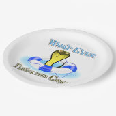 あなたのコブラが浮くもの ペーパープレート (アングル)