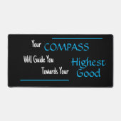 「あなたのコンパスがあなたを導く…」 フレーズ デスクマット (正面)