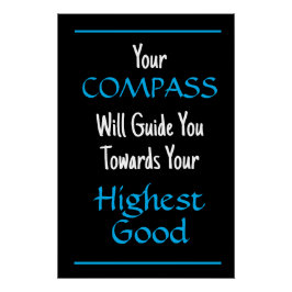 「あなたのコンパスがあなたを導く…」 フレーズ ポスター