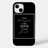 「あなたのコンパスはあなたの魂へのGPSである」フレーズ Case-Mate iPhoneケース (裏面)