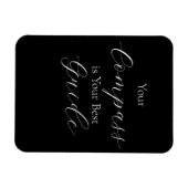 「あなたのコンパスは最高のガイド」のフレーズ マグネット (横)