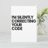 あなたのコードを静かに修正します 面白いプログラマー 招待状 (スタンド正面)