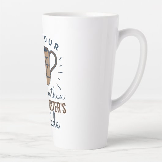 あなたのコーヒーが娘のコーヒーより強くなってほしい カフェラテマグ (右)
