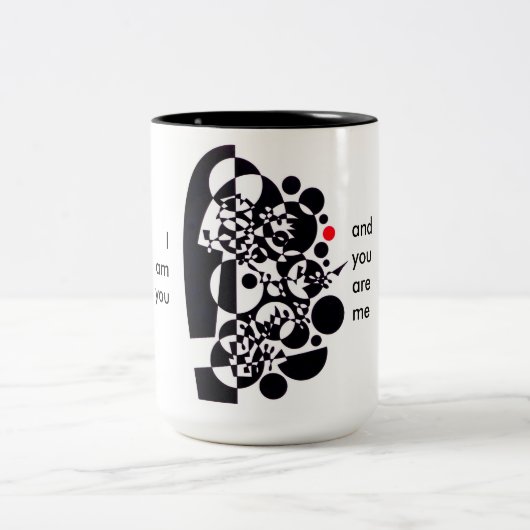 あなたのコーヒーのための素晴らしい容器 ツートーンマグカップ (中央)