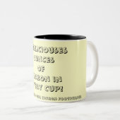 あなたのコーヒーのカーボン足跡は何ですか。 ツートーンマグカップ (正面右)