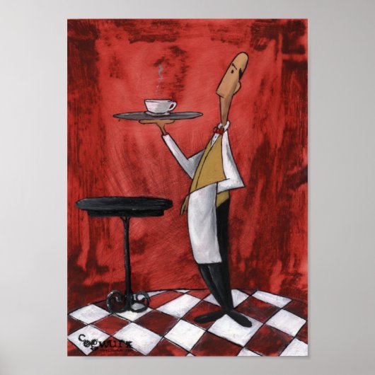 あなたのコーヒーは準備ができている ポスター (正面)