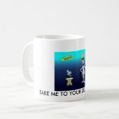 あなたのコーヒーメーカーに私を連れて行って下さい コーヒーマグカップ (正面左)