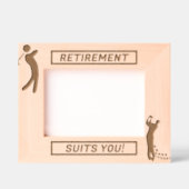 あなたのゴルファーに似合う退職 レーザー彫刻フレーム (正面)