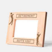 あなたのゴルファーに似合う退職 レーザー彫刻フレーム (左)