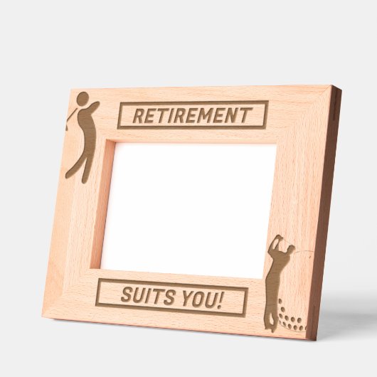 あなたのゴルファーに似合う退職 レーザー彫刻フレーム (左)