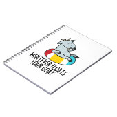 あなたのゴートを浮かべるものなんて、なんでもいいわよ、なんてヤギの動物パンを面白く言ってみただけよ ノートブック (左側)