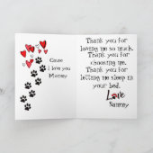 あなたのゴールデン・リトリーバーからの幸せな母の日 カード (内部)