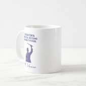あなたのサイエンス教師が明るい未来のSTEMを導く コーヒーマグカップ (正面左)