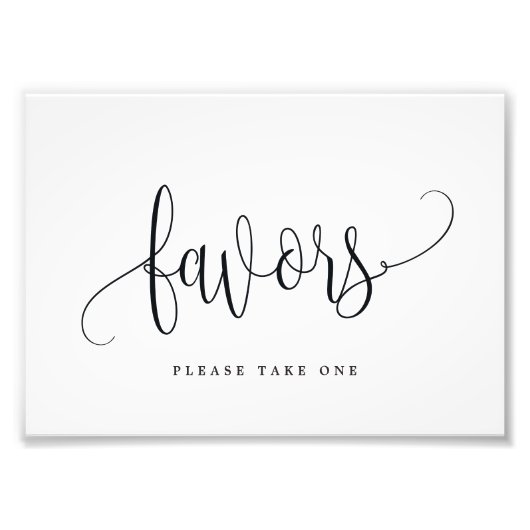 あなたのサイズを選択する好意サイン – 素敵な書道 フォトプリント (正面)