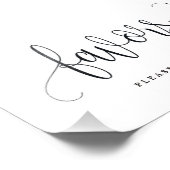 あなたのサイズを選択する好意サイン – 素敵な書道 フォトプリント (角)