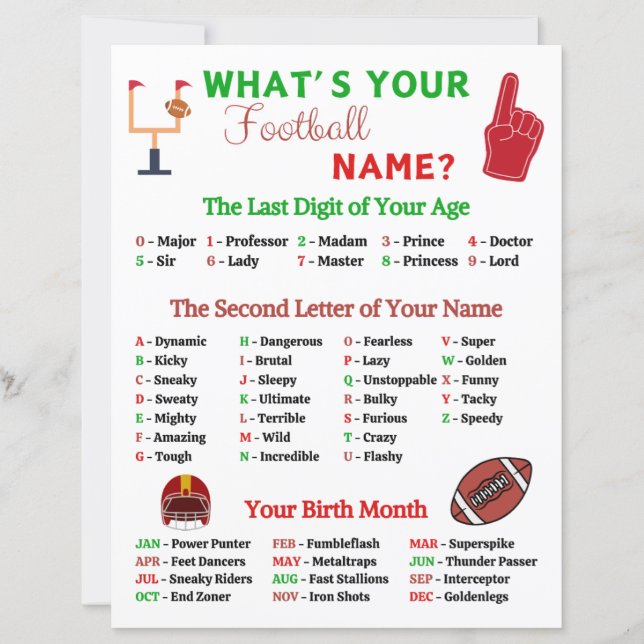 あなたのサッカーの名前ゲームとは (正面)