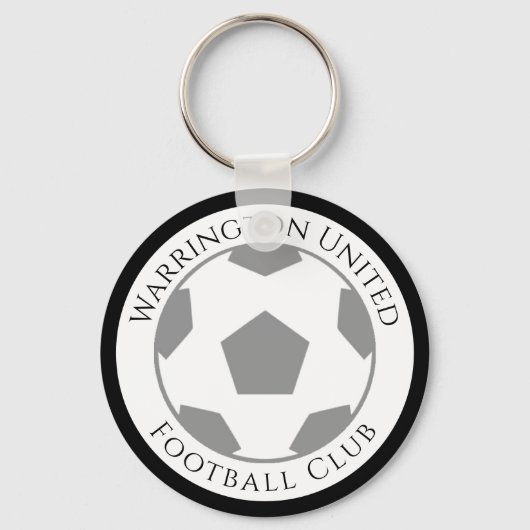 あなたのサッカークラブ名キーチェーン キーホルダー (正面)