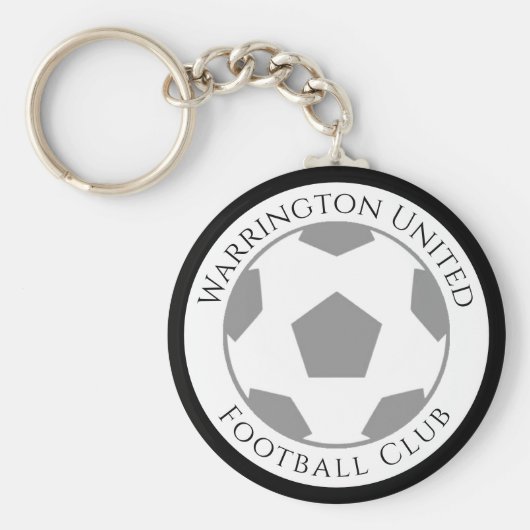 あなたのサッカークラブ名キーチェーン キーホルダー (正面)