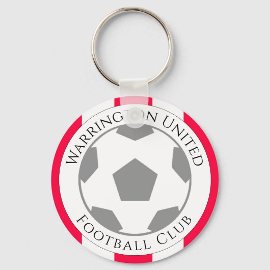 あなたのサッカークラブ名キーチェーン キーホルダー (正面)