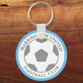 あなたのサッカークラブ名キーチェーン キーホルダー (正面)