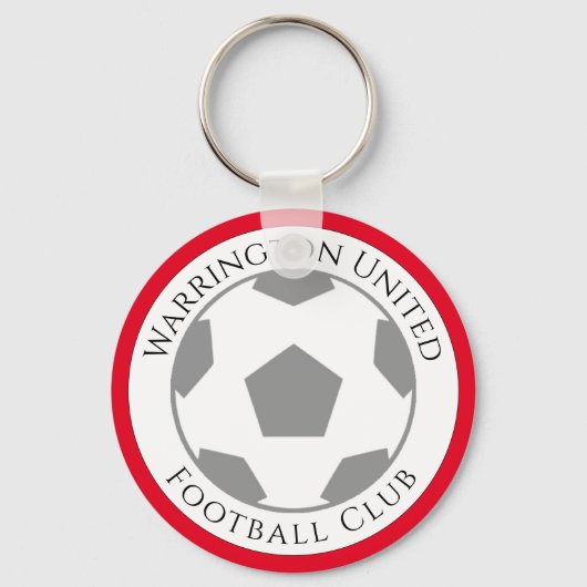 あなたのサッカークラブ名キーチェーン キーホルダー (正面)