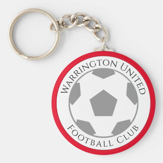 あなたのサッカークラブ名キーチェーン キーホルダー (正面)