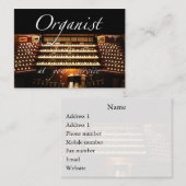 あなたのサービス業カード#4のオルガン奏者 名刺 (正面/裏面)