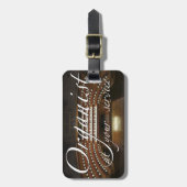 あなたのサービス荷物のラベルのオルガン奏者 ラゲッジタグ (正面縦)